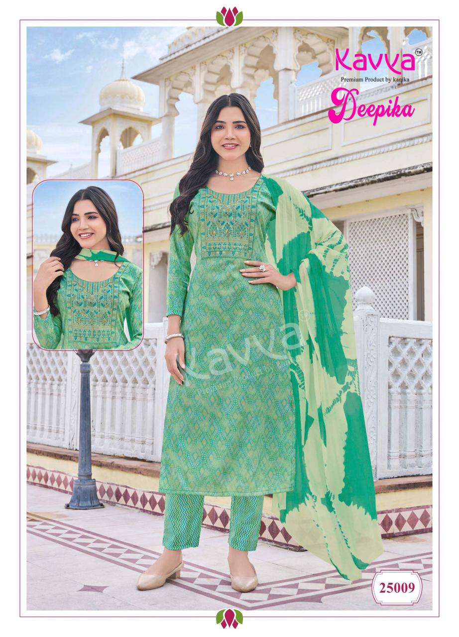 KAVYA DEEPIKA VOL 25 STRAIGHT CUT LADIES KURTI COMBO SET 