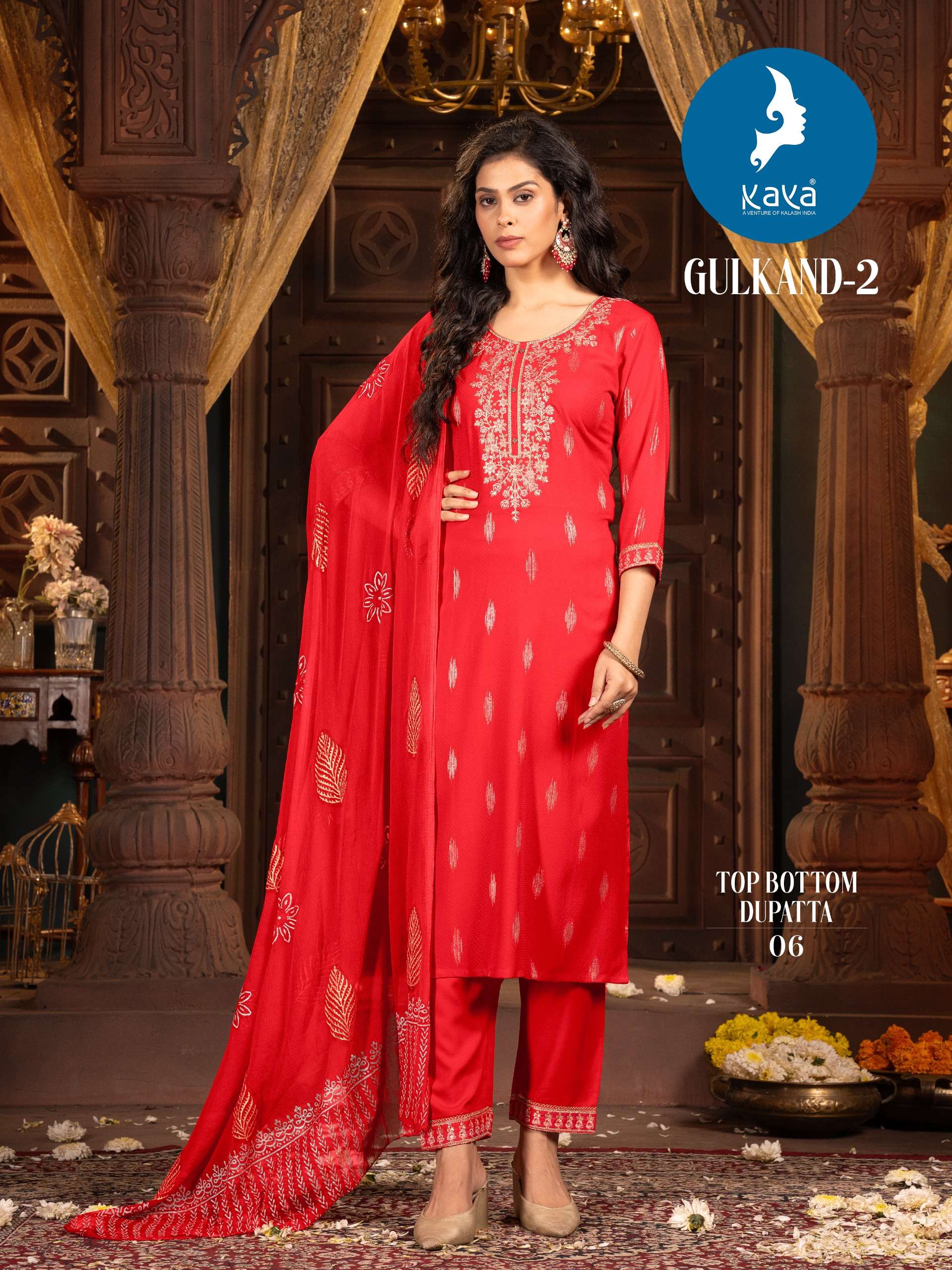 KAYA GULKAND VOL 3 RAYON FANCY DESIGNER KURTI COMBO SET 