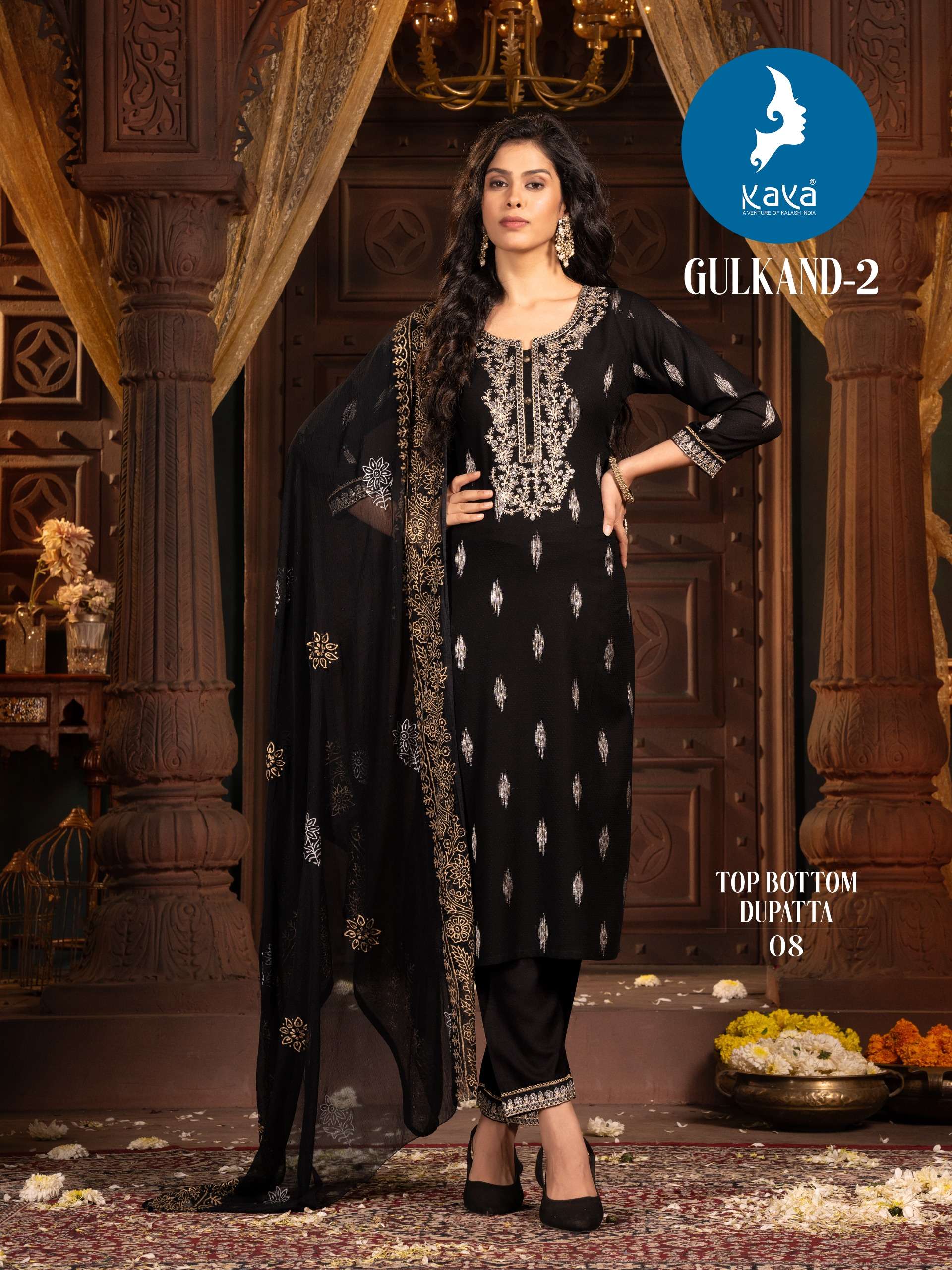 KAYA GULKAND VOL 3 RAYON FANCY DESIGNER KURTI COMBO SET 