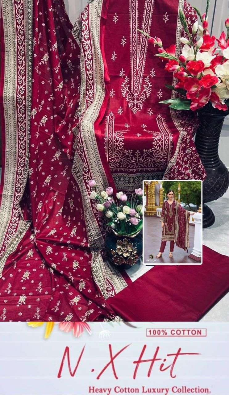 KEVAL FAB K KASH NX HIT COLLECTION COTTON DIGITAL PRINT SUIT