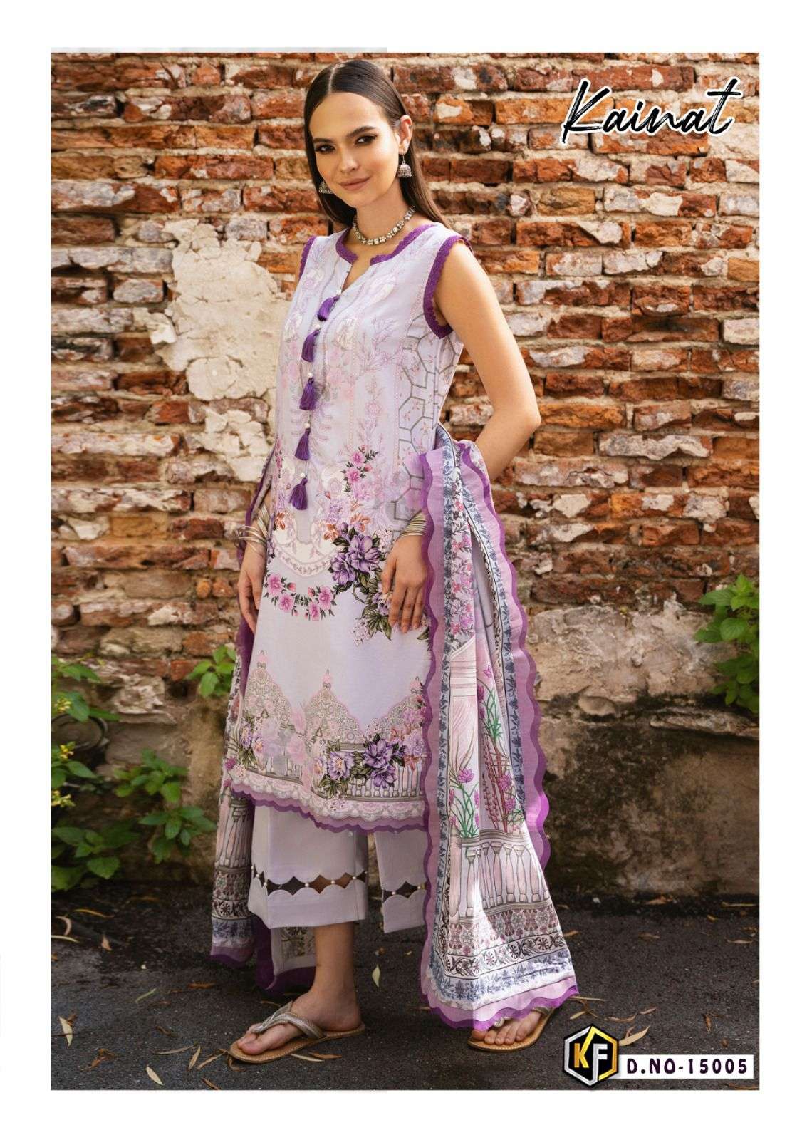 KEVAL FAB KAINAT VOL 15 LAWN COTTON DIGITAL PRINT SUIT