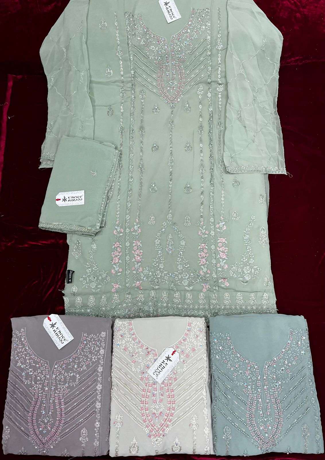  KROSS KULTURE KK 158 GEORGETTE DESIGNER FANCY PAKISTANI SUIT