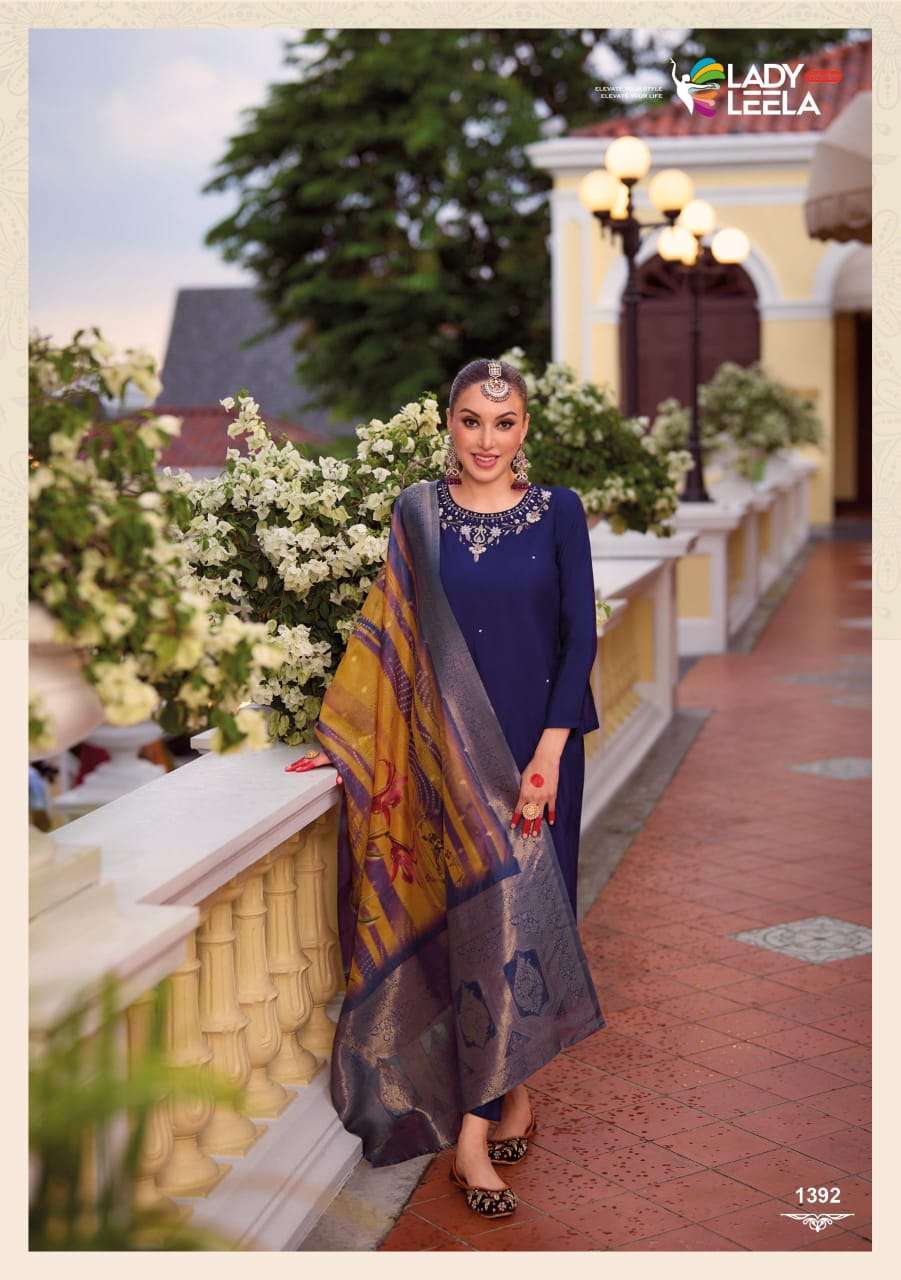  LADY LEELA SUHAGAN VISCOSE FANCY DESIGNER LADIES SUIT