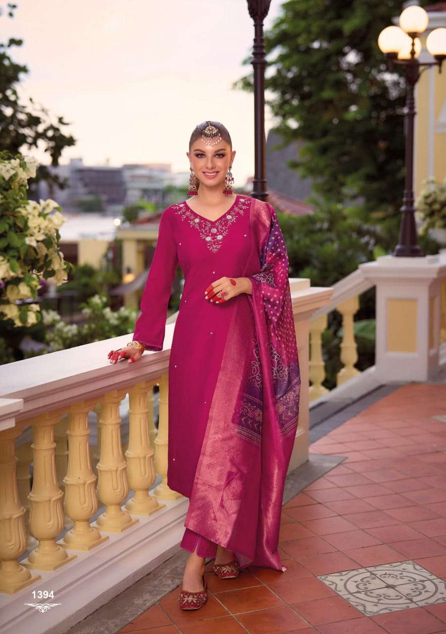  LADY LEELA SUHAGAN VISCOSE FANCY DESIGNER LADIES SUIT
