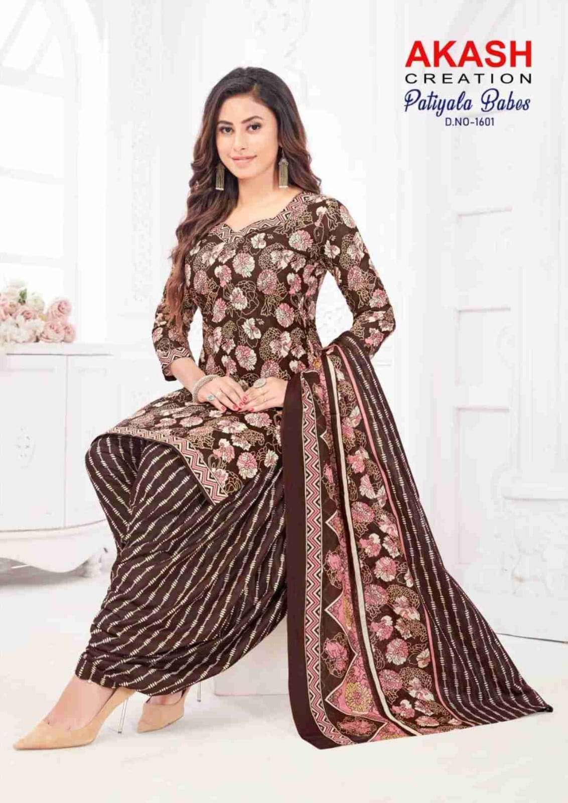 AKASH CREATION PATIYALA BABES VOL 16 COTTON PRINT SALWAR SUIT