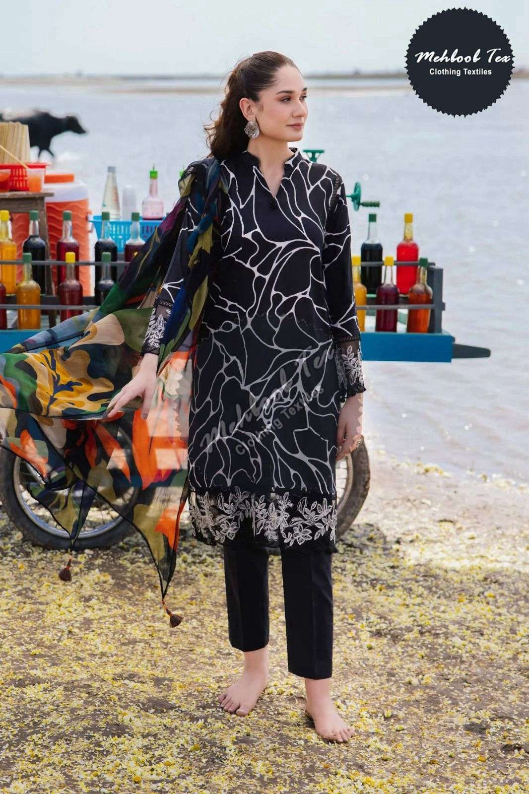 MEHBOOB TEX M.BASIC DESIGN NO - 1414 ABE COLOUR EDITION PURE COTTON PAKISATANI SUIT
