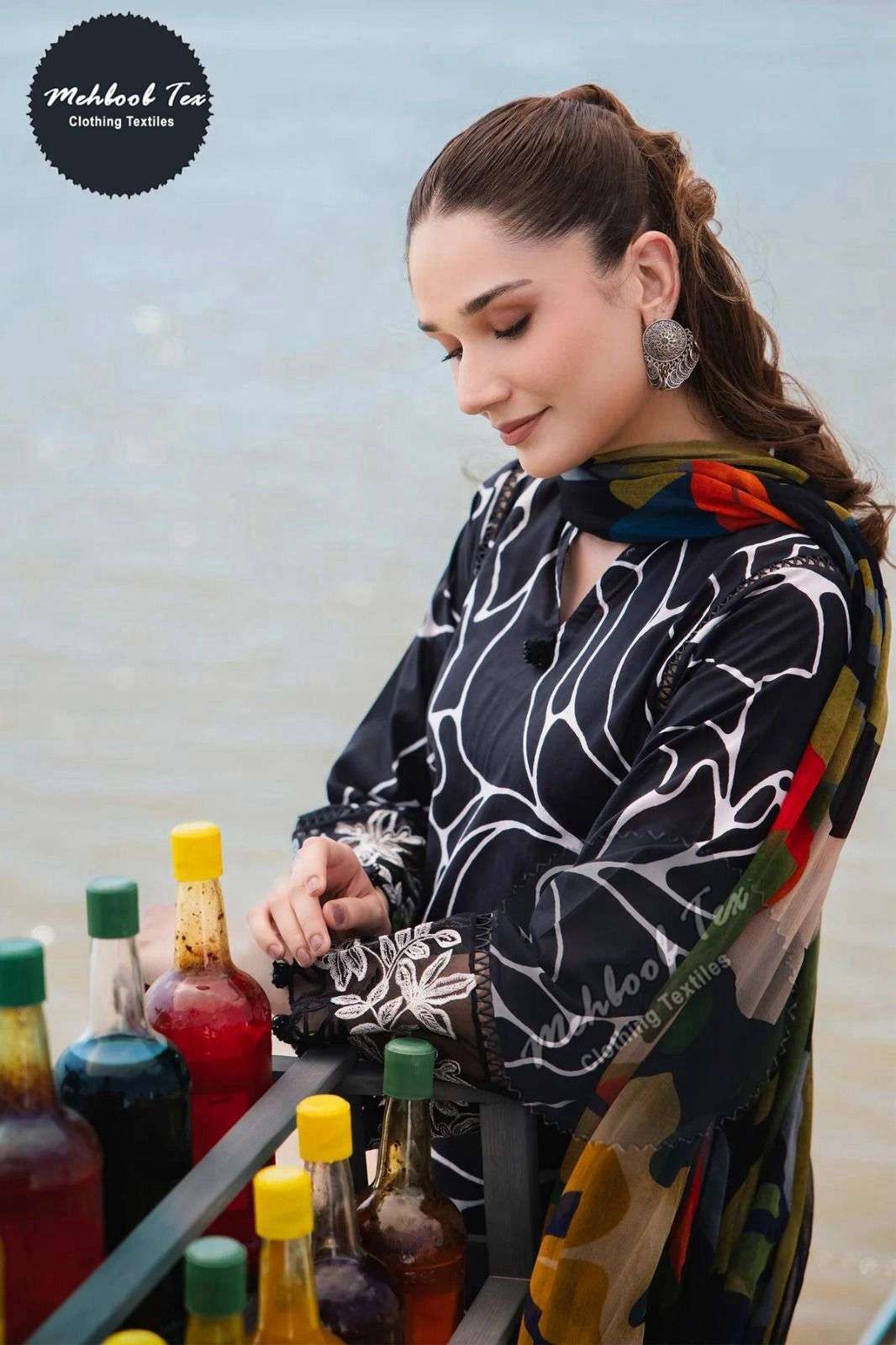 MEHBOOB TEX M.BASIC DESIGN NO - 1414 ABE COLOUR EDITION PURE COTTON PAKISATANI SUIT