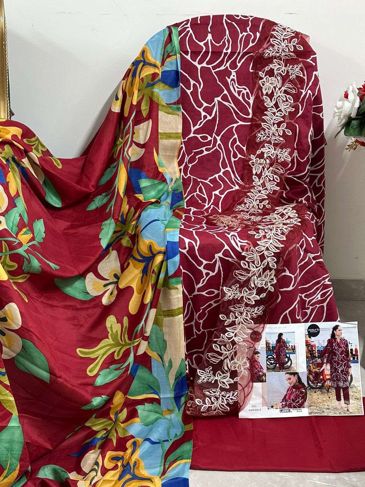MEHBOOB TEX M.BASIC DESIGN NO - 1414 ABE COLOUR EDITION PURE COTTON PAKISATANI SUIT