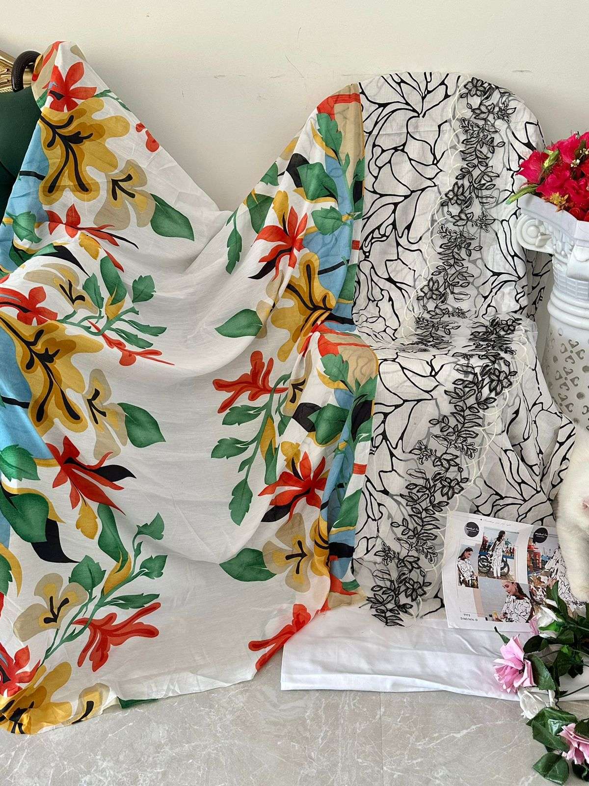 MEHBOOB TEX M.BASIC DESIGN NO - 1414 ABE COLOUR EDITION PURE COTTON PAKISATANI SUIT