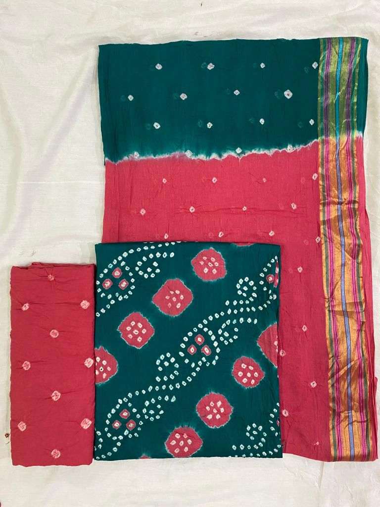 MF BANDHANI SPECIAL SATIN BANDHEJ PRINT SALWAR SUIT