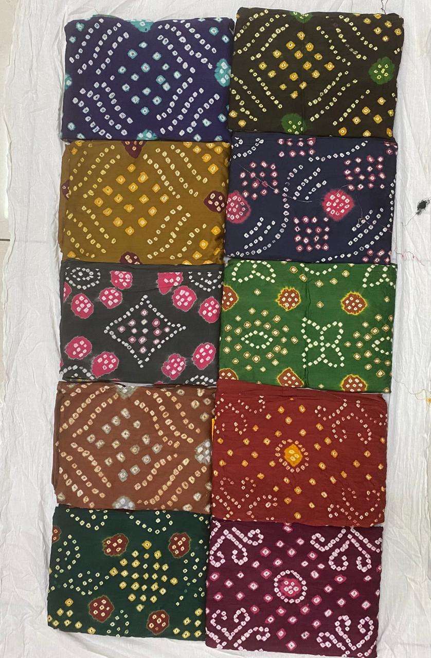 MF BANDHANI SPECIAL SATIN BANDHEJ PRINT SALWAR SUIT