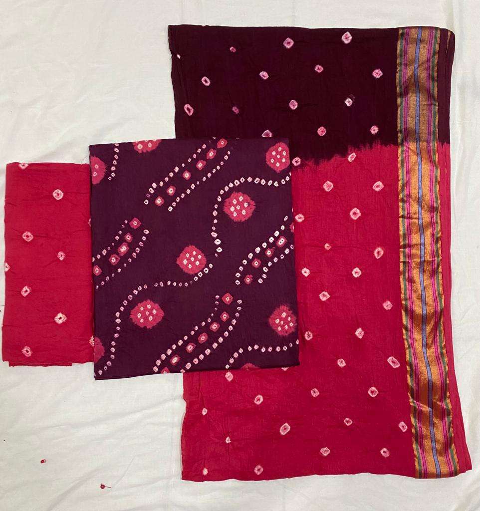 MF BANDHANI SPECIAL SATIN BANDHEJ PRINT SALWAR SUIT