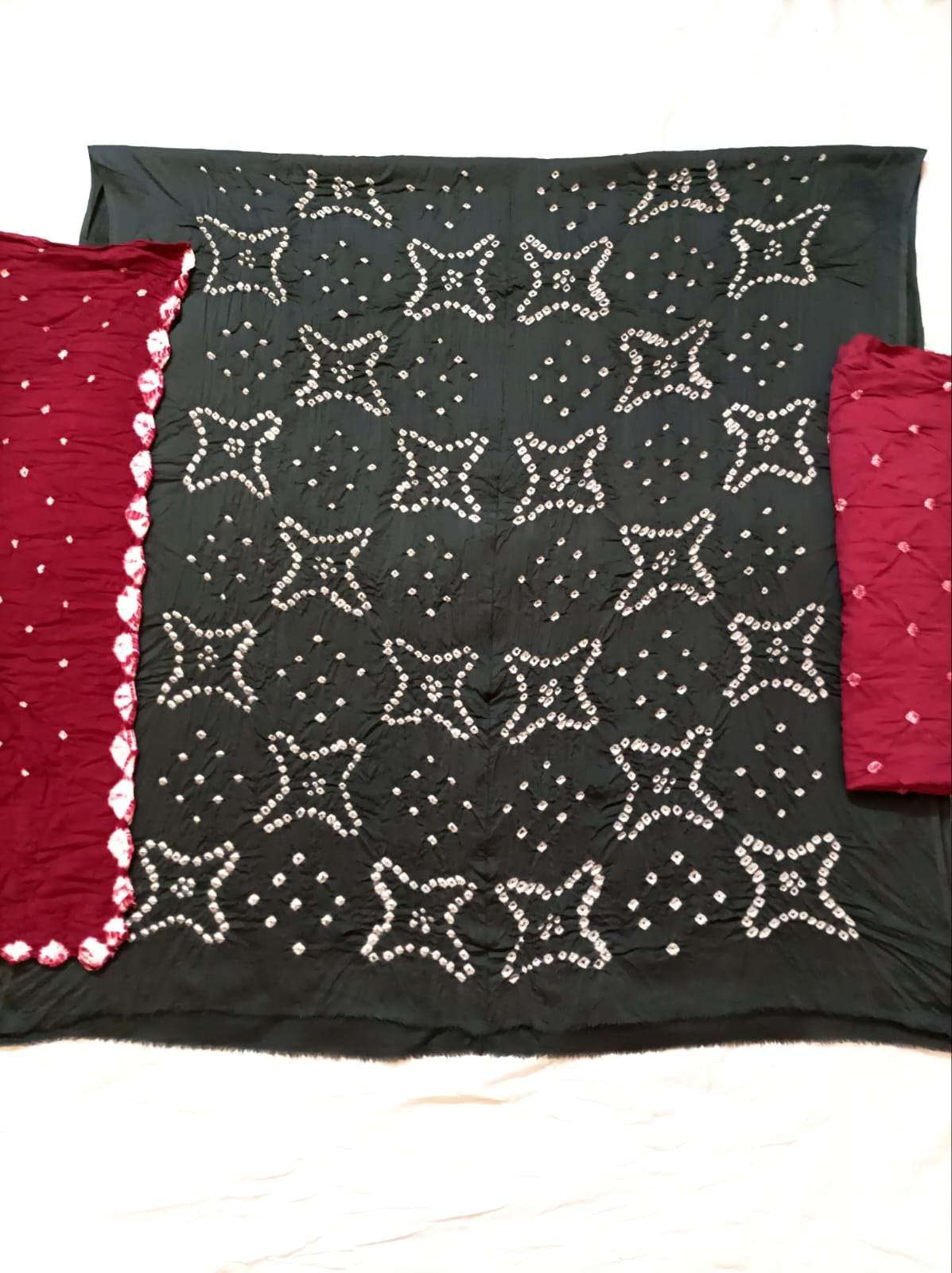 MF SATIN BANDHEJ SALWAR SUIT