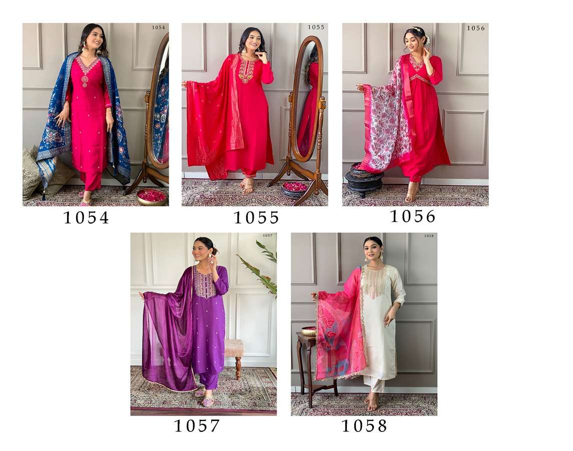 MF TANISHA VOL 9 VISCOSE FANCY DESIGNER KURTI COMBO SET 
