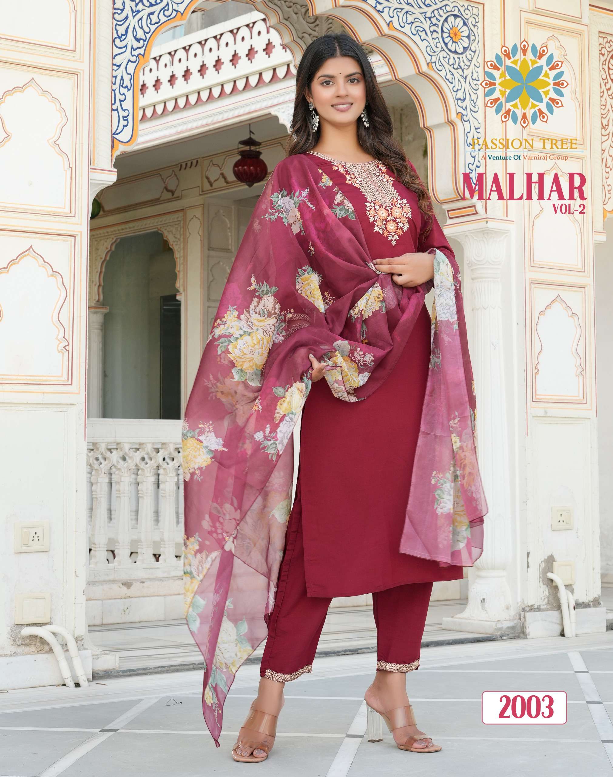 PASSION TREE MALHAR VOL 2 STRAIGHT KURTI WITH PANT & DUPATTA