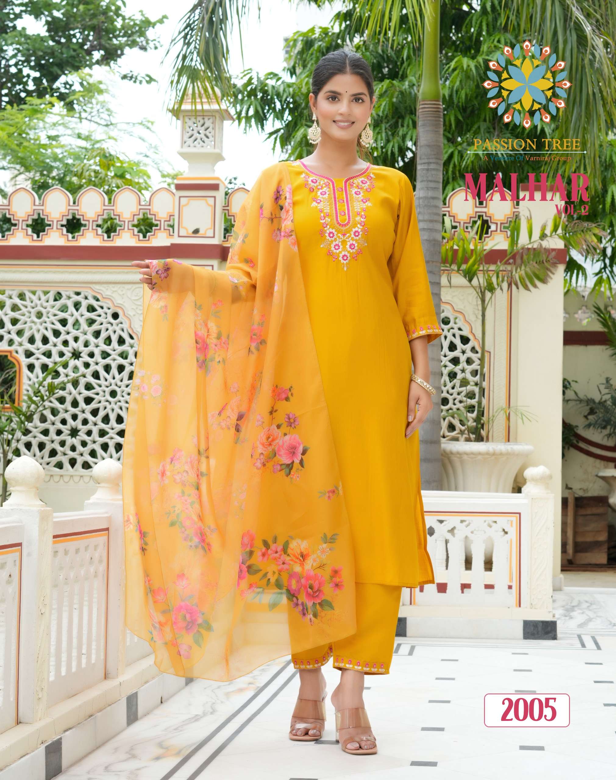 PASSION TREE MALHAR VOL 2 STRAIGHT KURTI WITH PANT & DUPATTA
