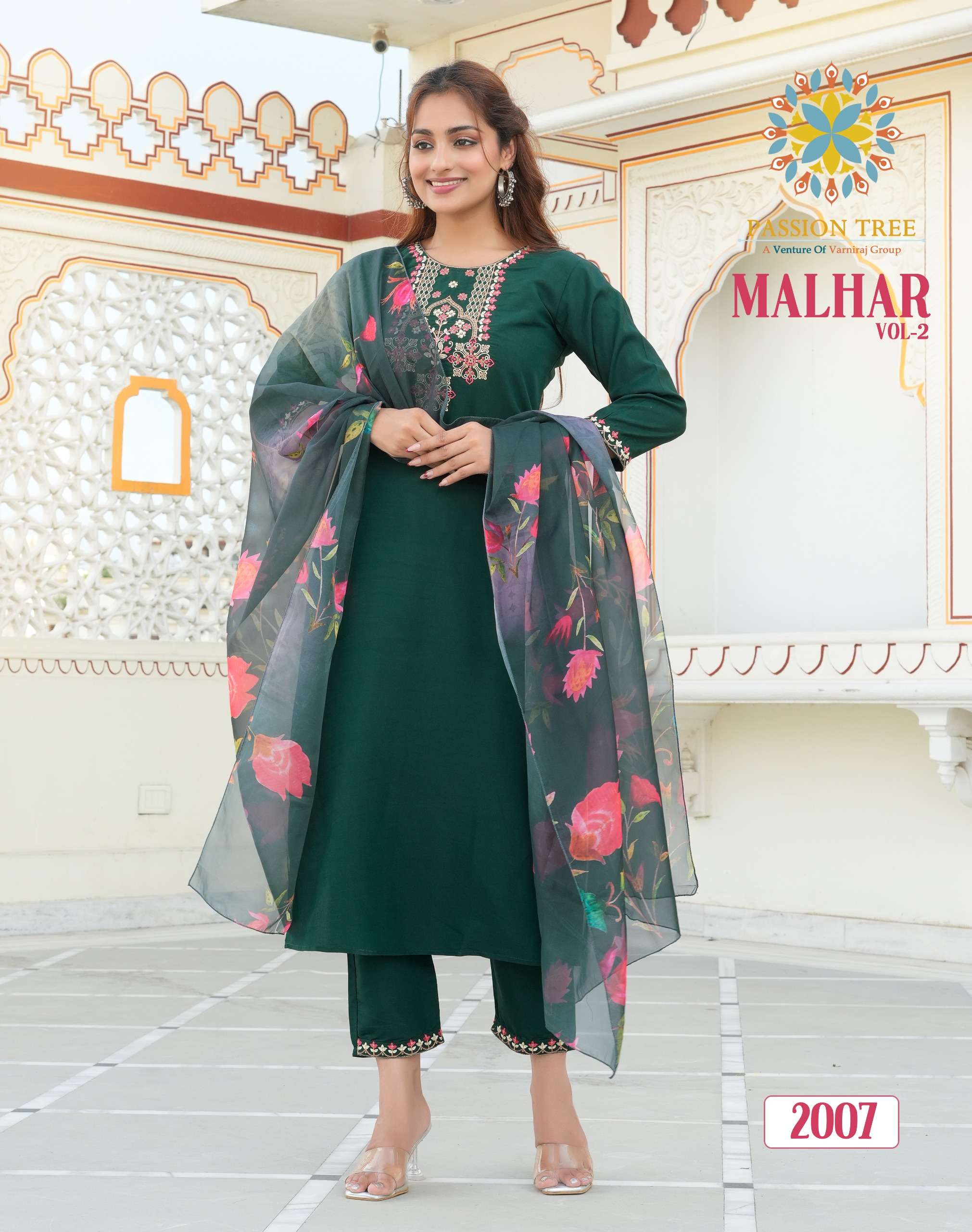 PASSION TREE MALHAR VOL 2 STRAIGHT KURTI WITH PANT & DUPATTA