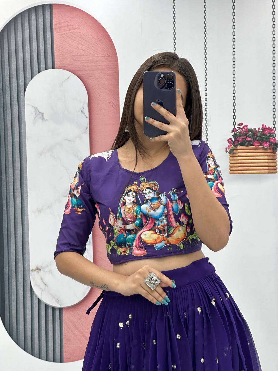  PC 429 COTTON PRINT LEHENGA CHOLI 