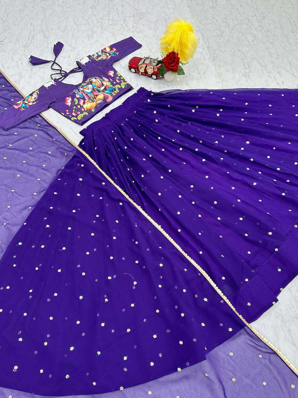 PC 429 COTTON PRINT LEHENGA CHOLI 