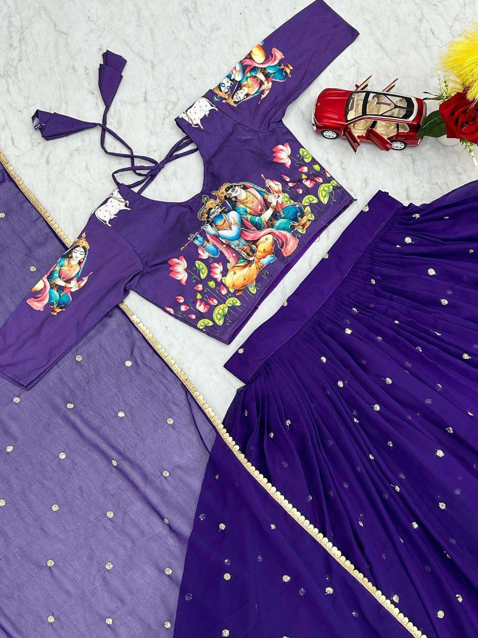  PC 429 COTTON PRINT LEHENGA CHOLI 