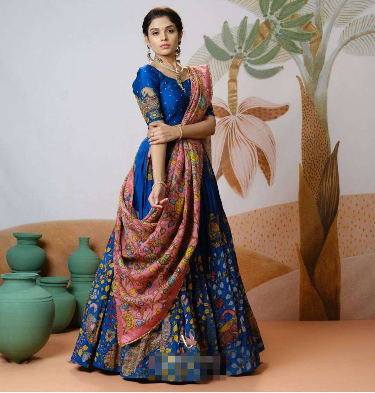 PC 430 KALAMKARI PRINT LEHENGA CHOLI