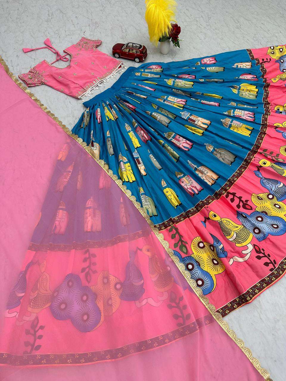 PC 436 COLOURFUL PRINTED NAVRATRI WEAR LEHENGA CHOLI