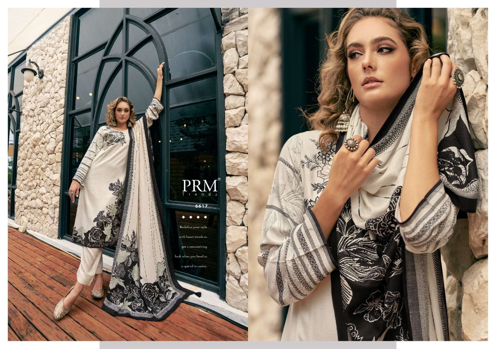 PRM TRENDZ ANTARA PASHMINA DIGITAL PRINT WITH WORK SUIT