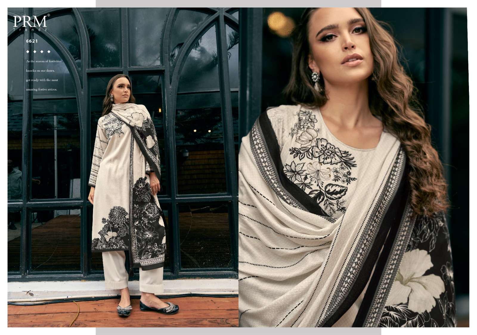 PRM TRENDZ ANTARA PASHMINA DIGITAL PRINT WITH WORK SUIT
