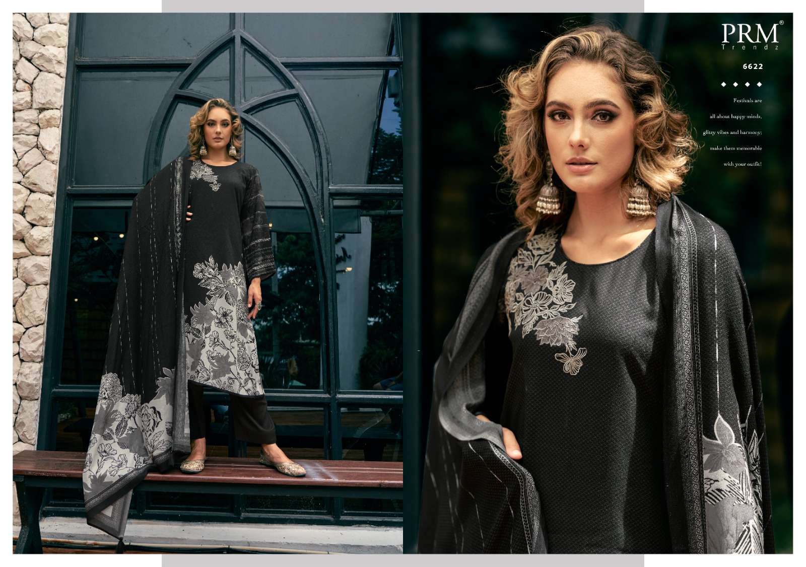PRM TRENDZ ANTARA PASHMINA DIGITAL PRINT WITH WORK SUIT