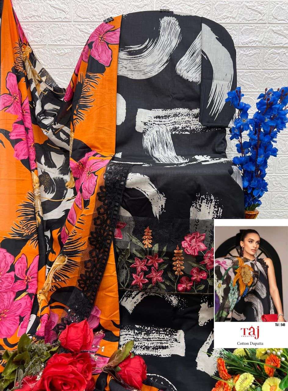 QUEEN COURT HIT DESIGN BY TAJ CREATIONS DESIGN NO - TAJ 548 HEAVY EMBROIDERY FANCY PARTY WEAR SUIT