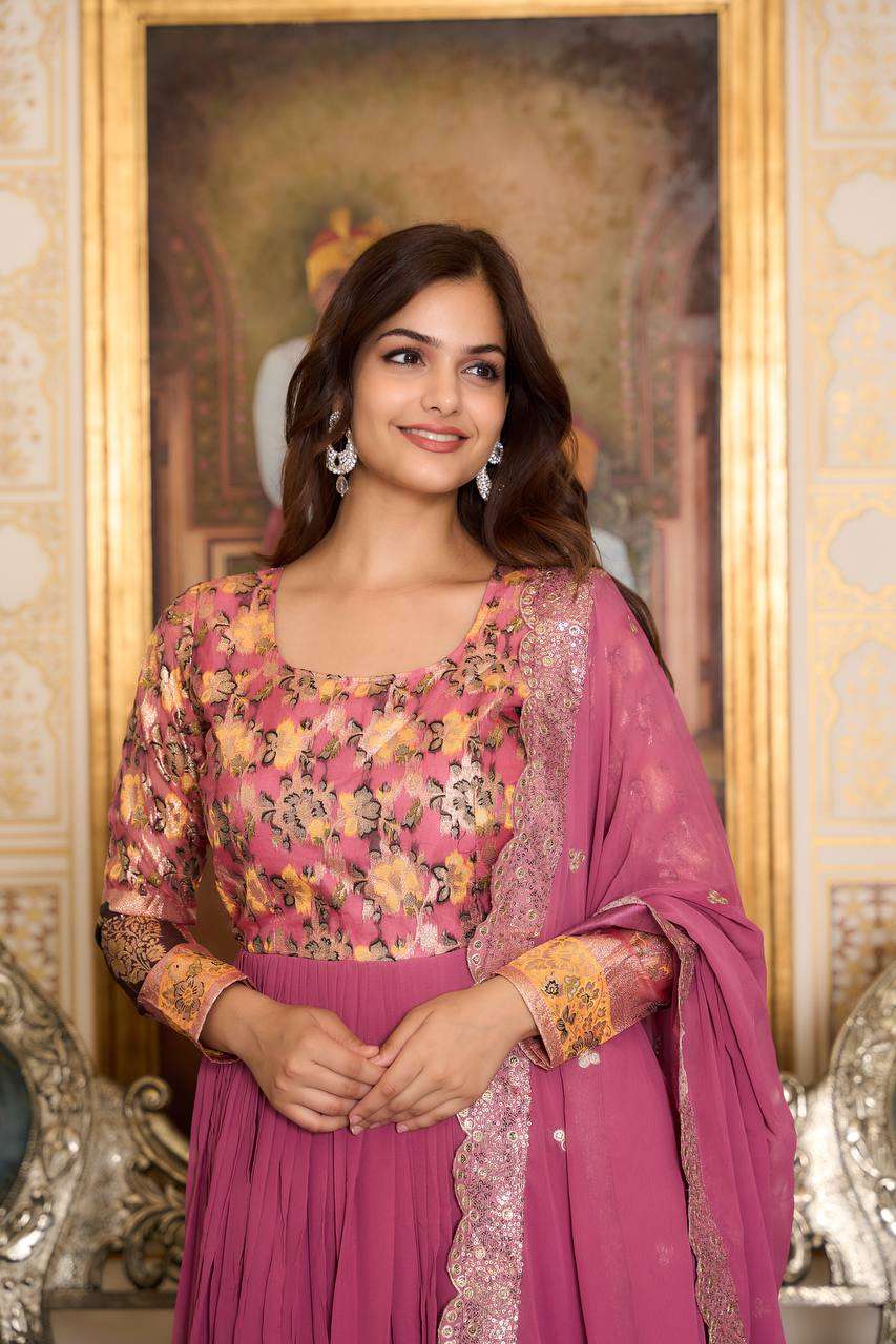 RAM 052 FANCY DESIGNER LONG GOWN WITH DUPATTA BE