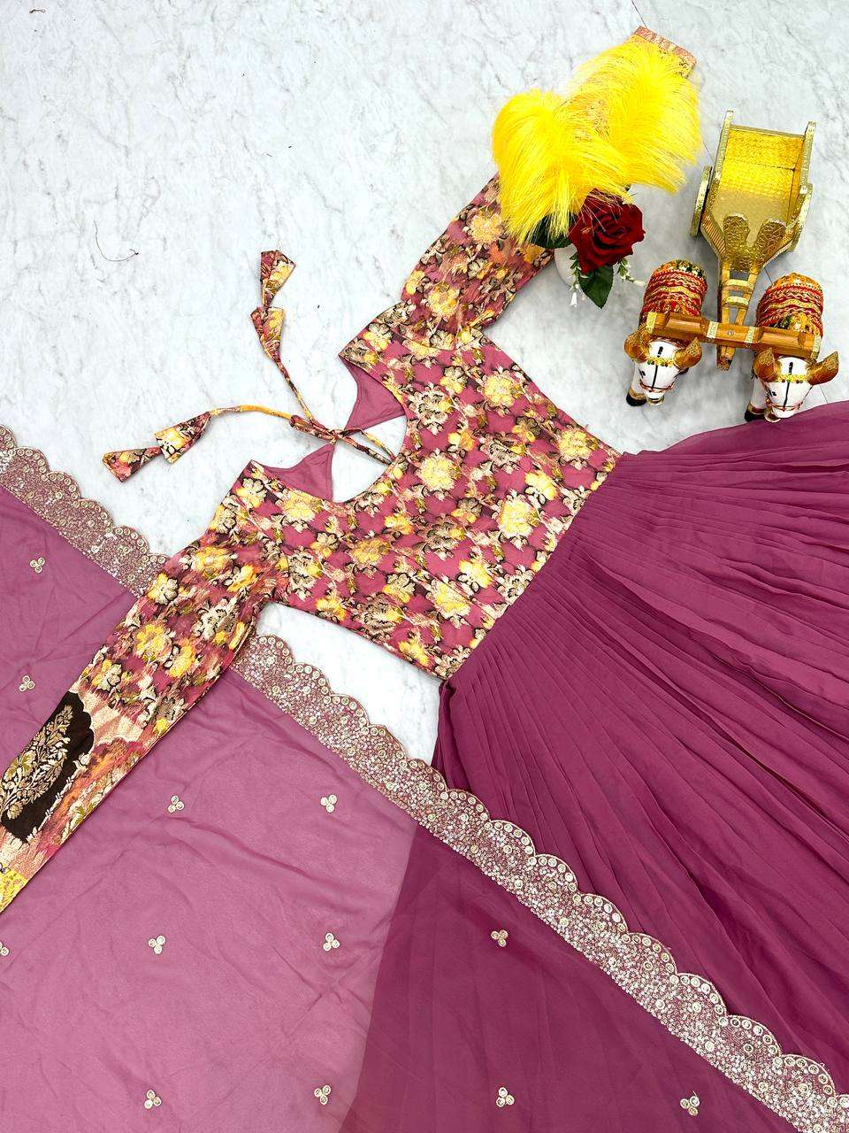RAM 052 FANCY DESIGNER LONG GOWN WITH DUPATTA BE