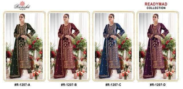 RAMSHA R 1207 VELVET HEAVY DESIGNER PAKISTANI SUIT