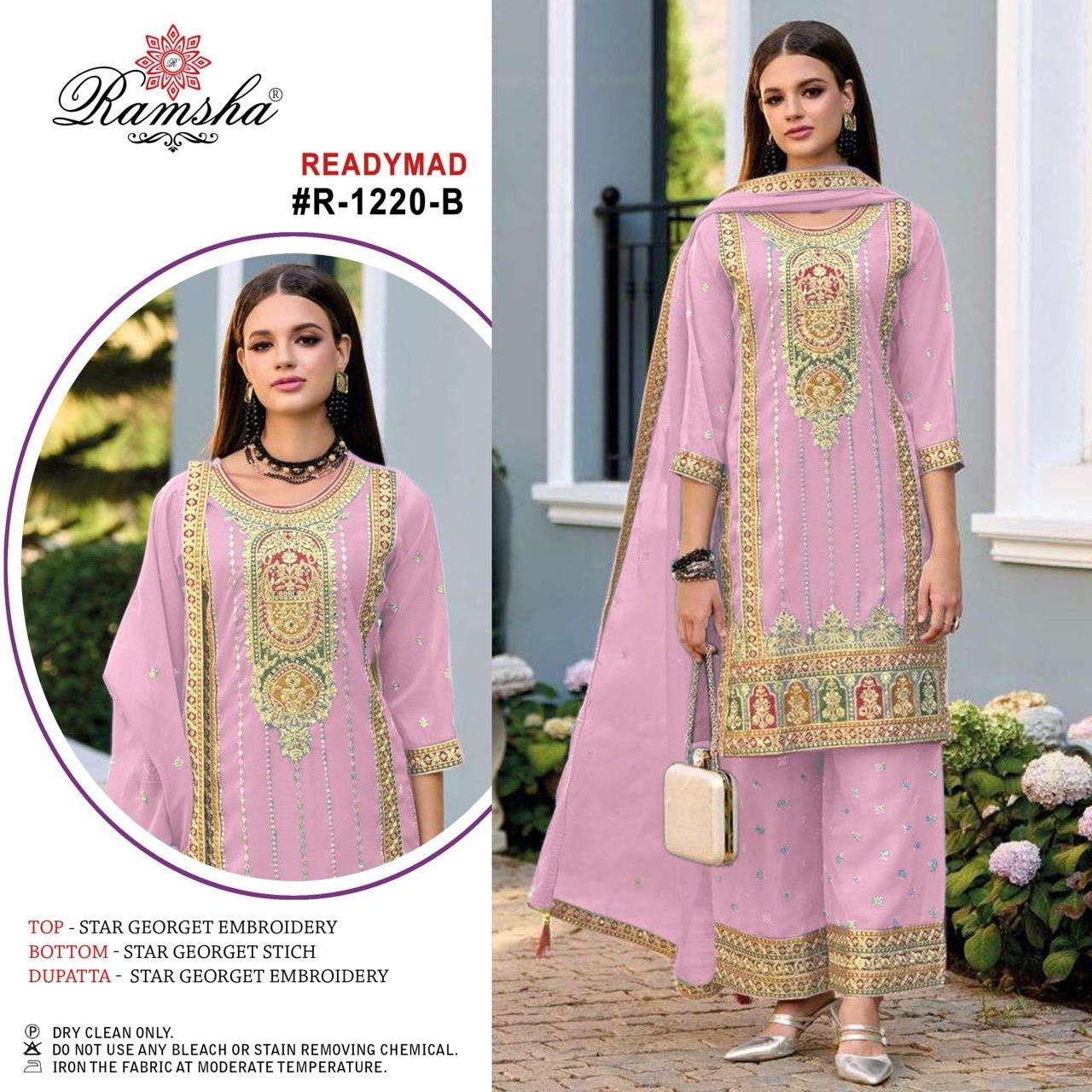 RAMSHA R 1220 GEORGETTE DESIGNER PAKISTANI SUIT