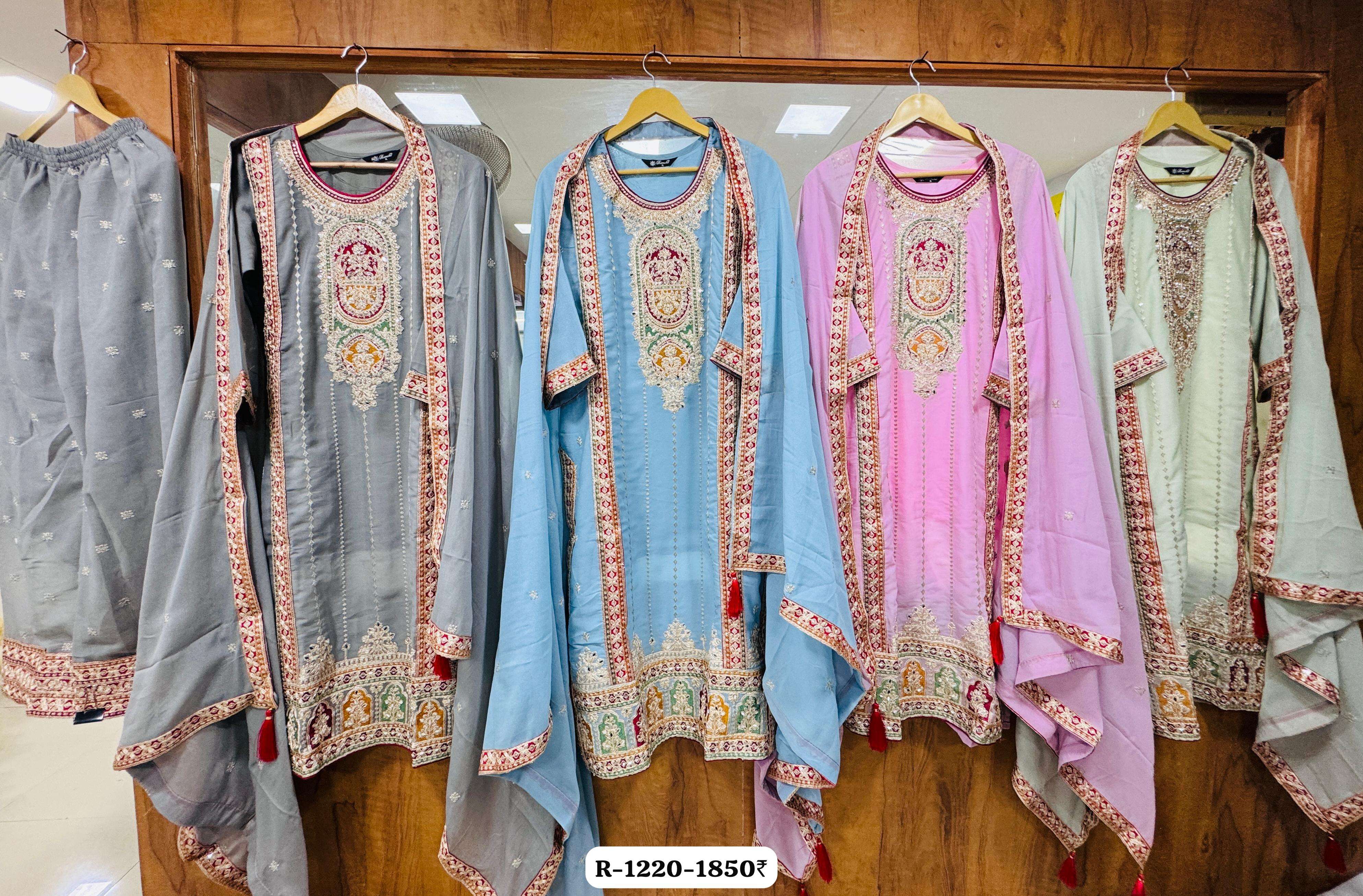RAMSHA R 1220 GEORGETTE DESIGNER PAKISTANI SUIT