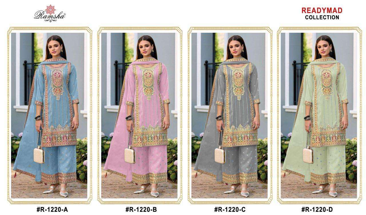 RAMSHA R 1220 GEORGETTE DESIGNER PAKISTANI SUIT