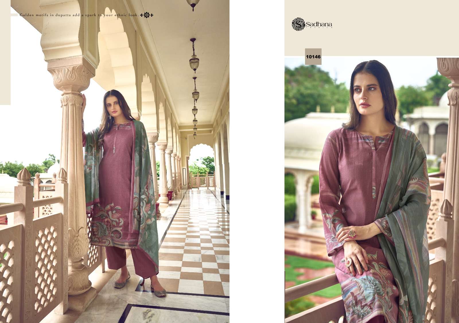 SADHANA FASHION NORAH MUSLIN DIGITAL PRINT WITH WORK SUIT