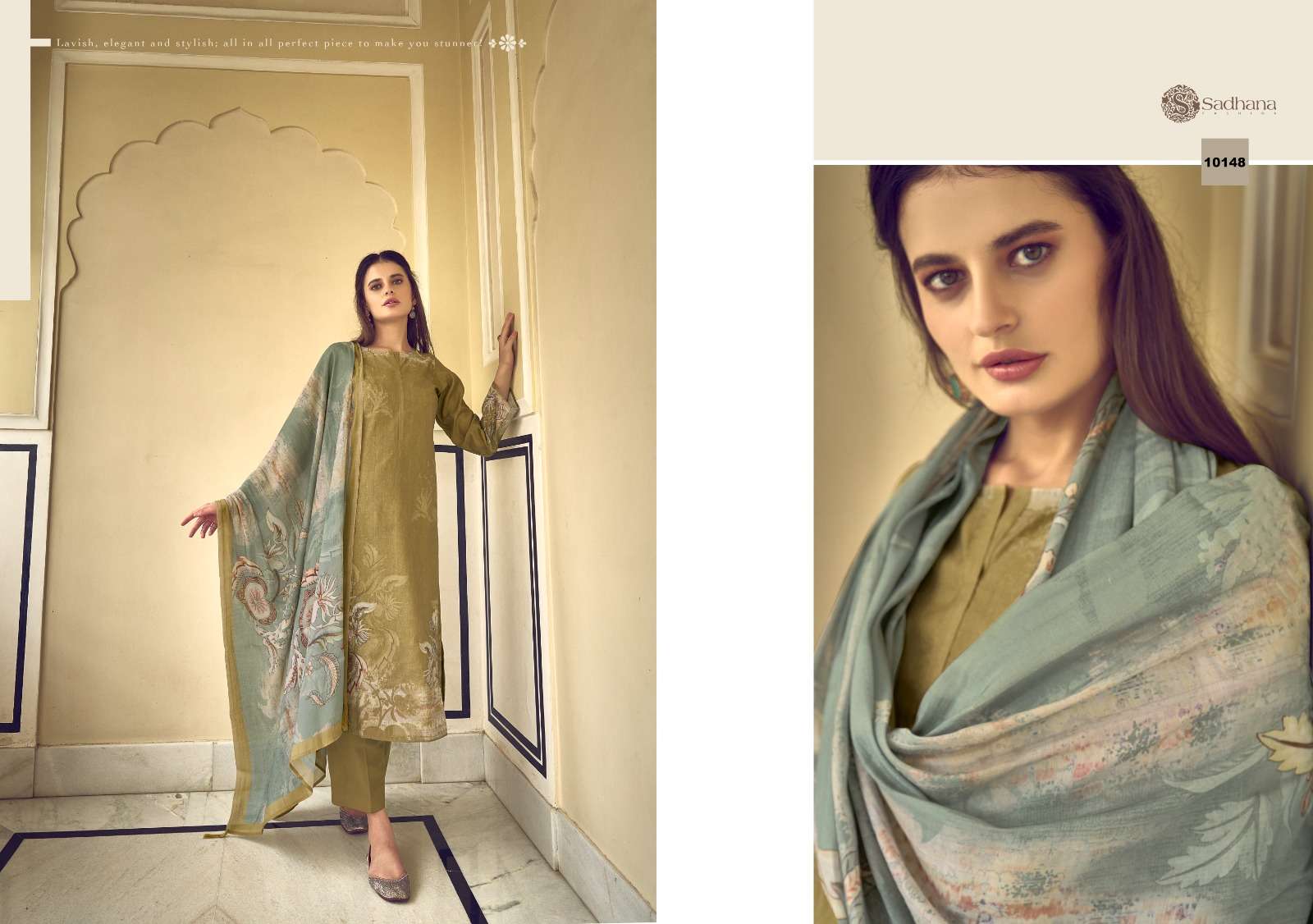 SADHANA FASHION NORAH MUSLIN DIGITAL PRINT WITH WORK SUIT