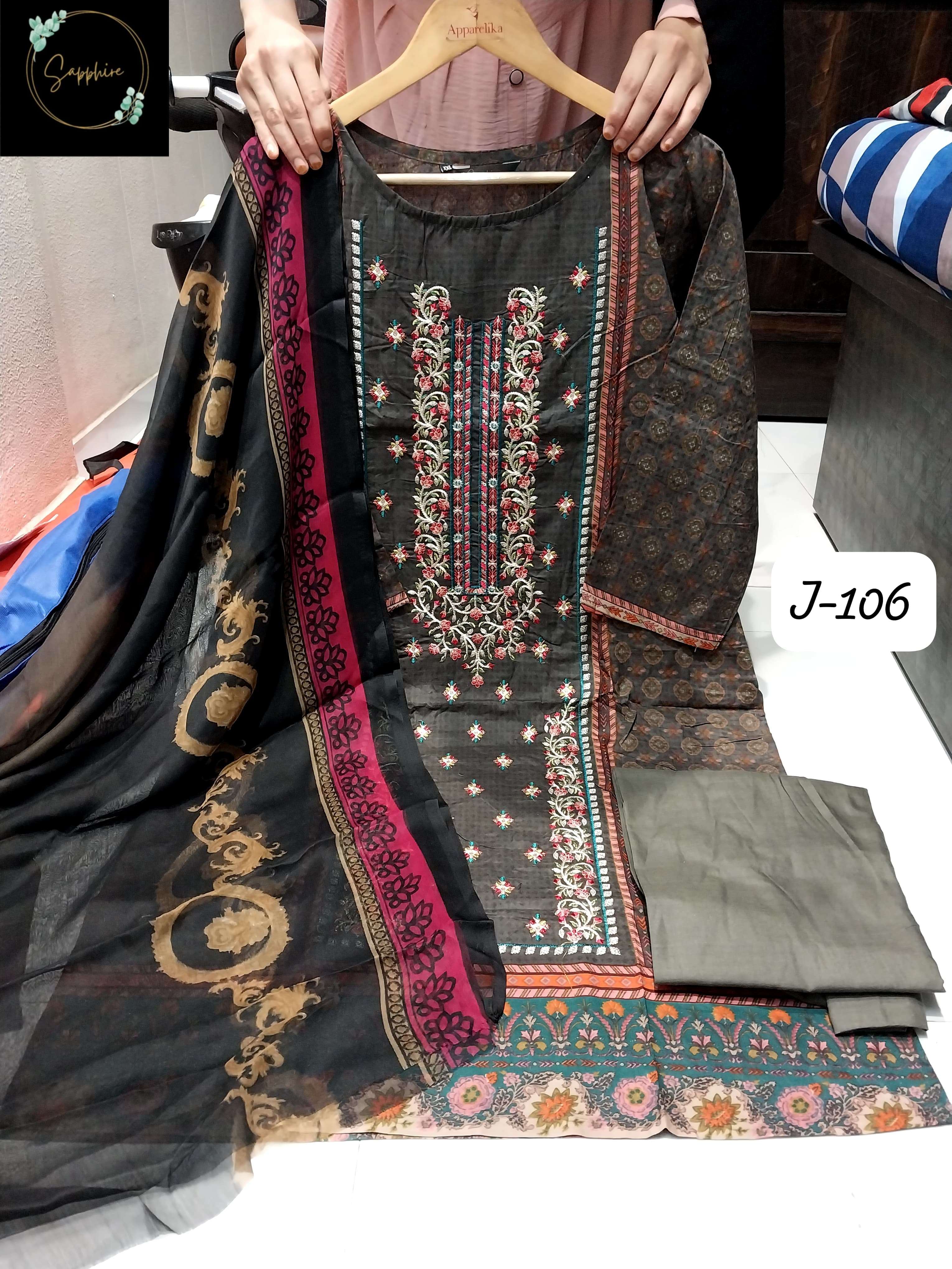 SAPPHIRE JAZMIN VOL J 106 PAKISTANI LAWN SUIT