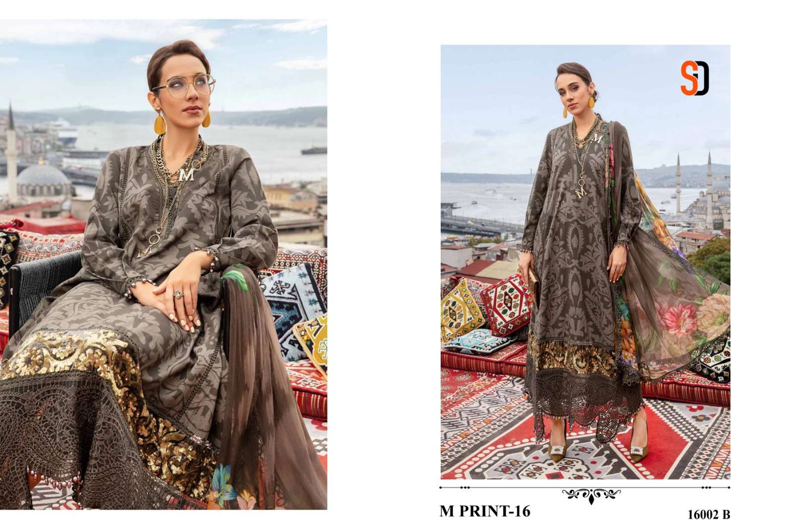 SHARADDHA DESIGNER M PRINT VOL 16 COTTON SALWAR KAMEEZ 