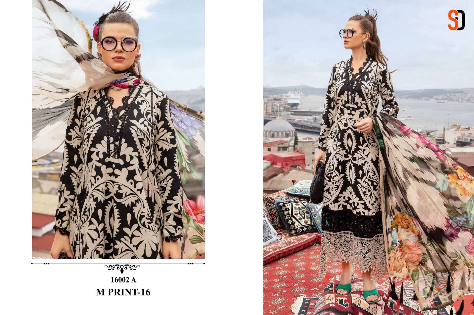 SHARADDHA DESIGNER M PRINT VOL 16 COTTON SALWAR KAMEEZ 