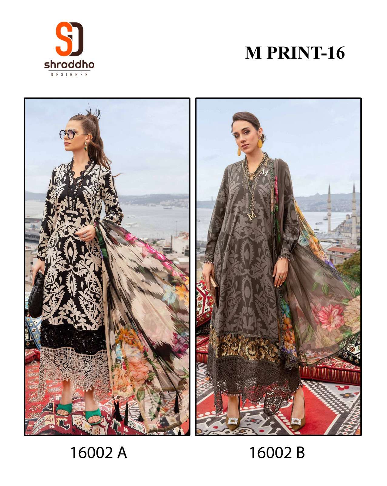 SHARADDHA DESIGNER M PRINT VOL 16 COTTON SALWAR KAMEEZ 