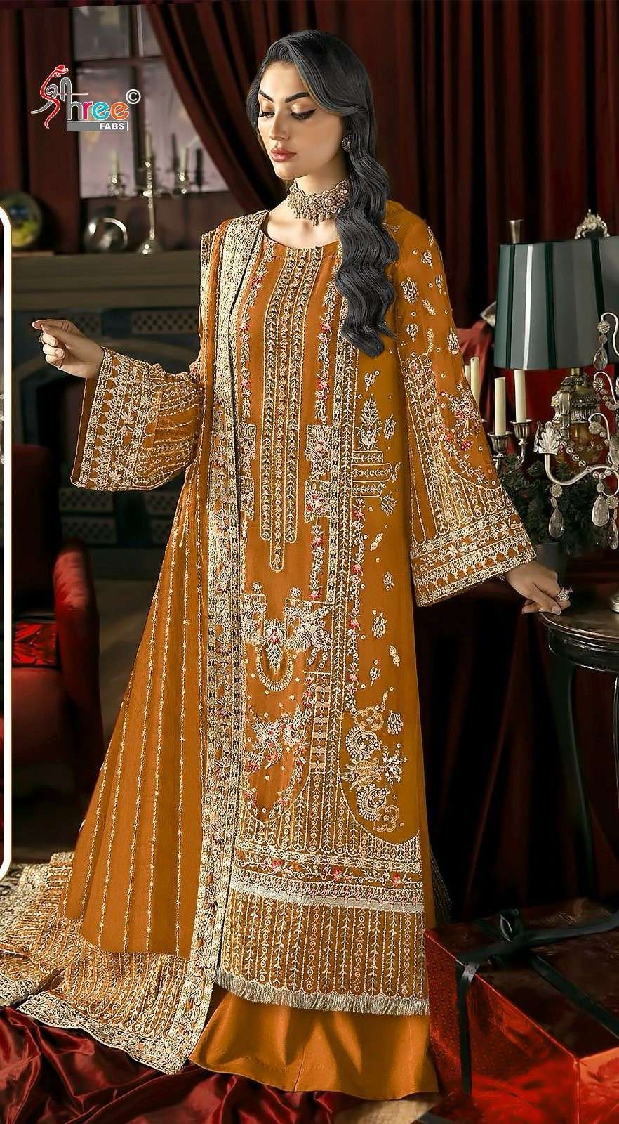 SHREE FAB DESIGN NO - K 5019 HEAVY EMBROIDERY PAKISTANI SUIT