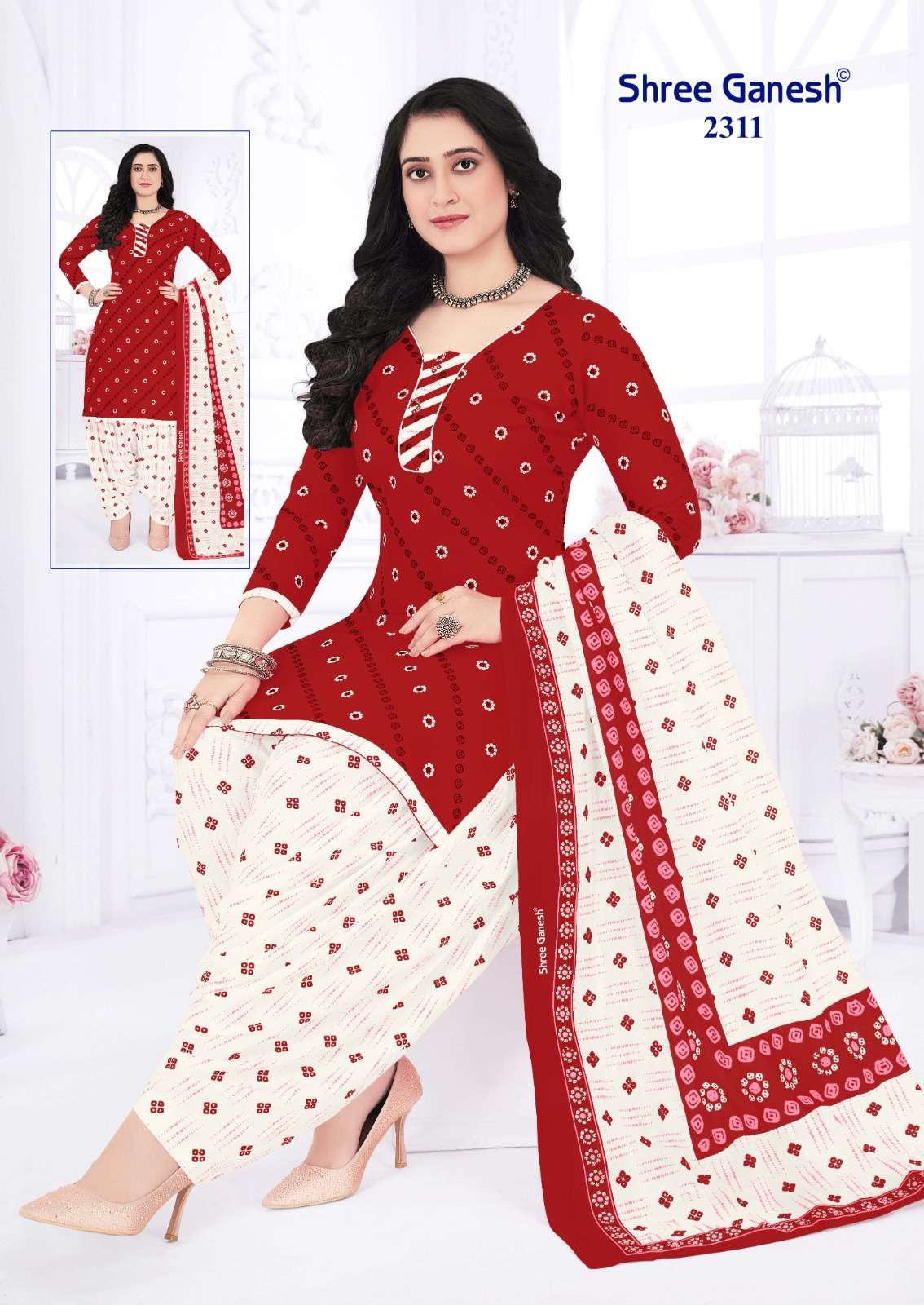SHREE GANESH BANDHANI VOL 3 COTTON PATIYALA SALWAR SUIT