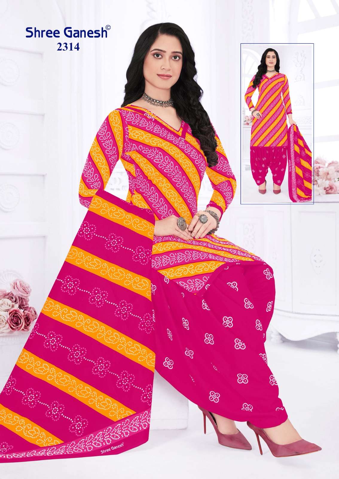 SHREE GANESH BANDHANI VOL 3 COTTON PATIYALA SALWAR SUIT