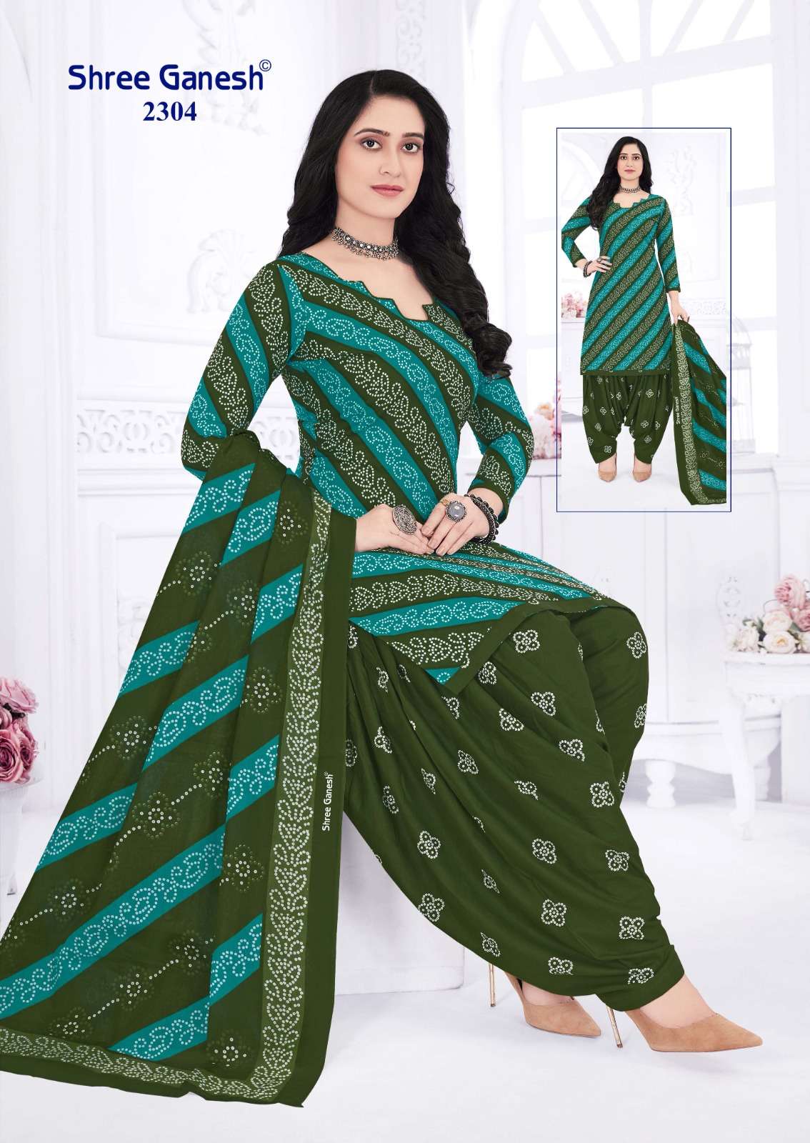 SHREE GANESH BANDHANI VOL 3 COTTON PATIYALA SALWAR SUIT
