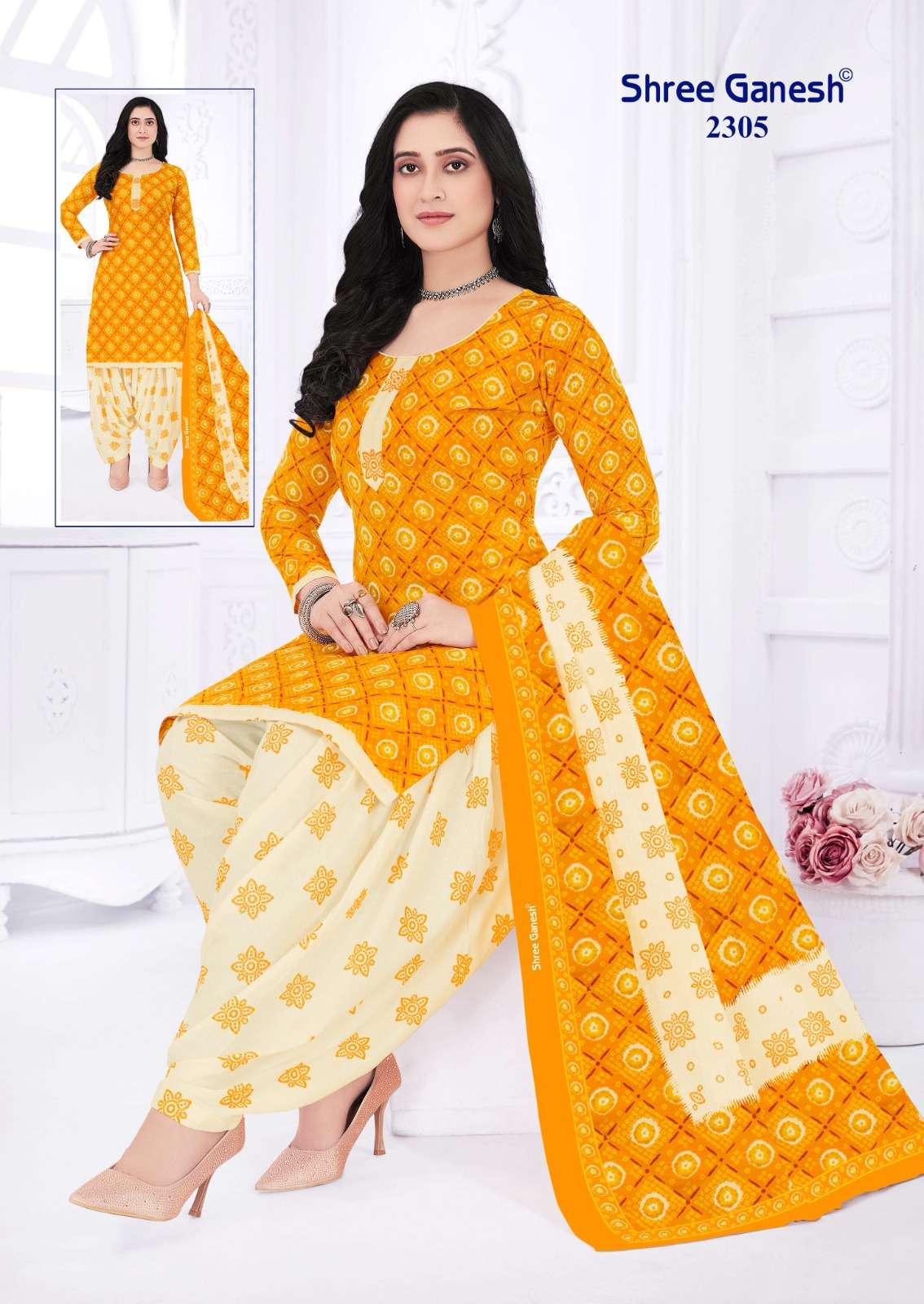 SHREE GANESH BANDHANI VOL 3 COTTON PATIYALA SALWAR SUIT