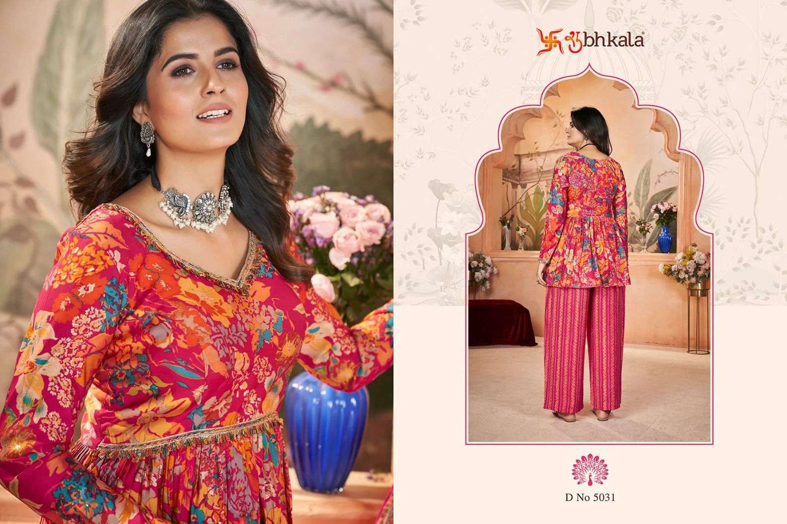 SHUBHKALA FLORY VOL 47 DIGITAL PRINT TOP WITH BOTTOM AND DUPATTA SET 