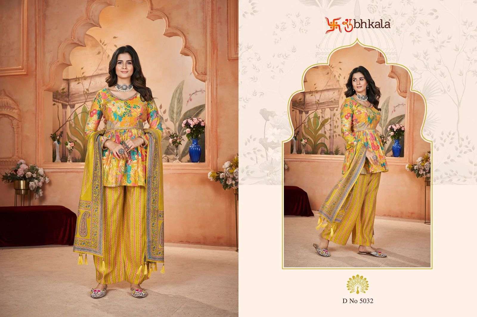 SHUBHKALA FLORY VOL 47 DIGITAL PRINT TOP WITH BOTTOM AND DUPATTA SET 