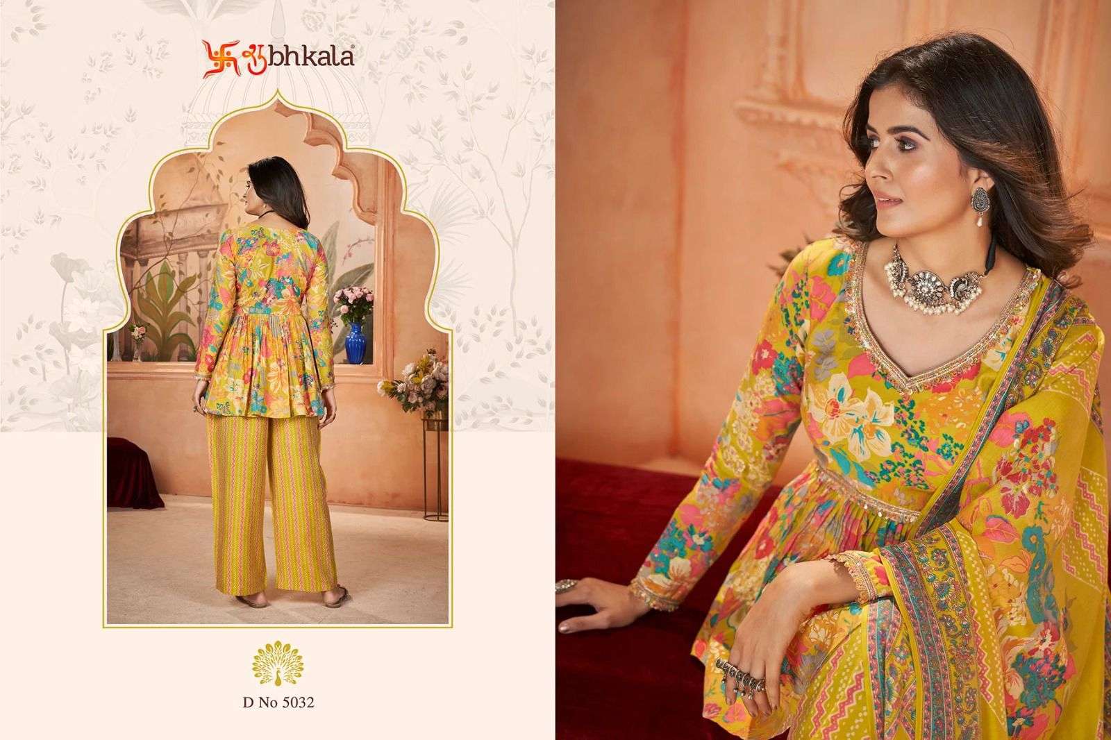 SHUBHKALA FLORY VOL 47 DIGITAL PRINT TOP WITH BOTTOM AND DUPATTA SET 